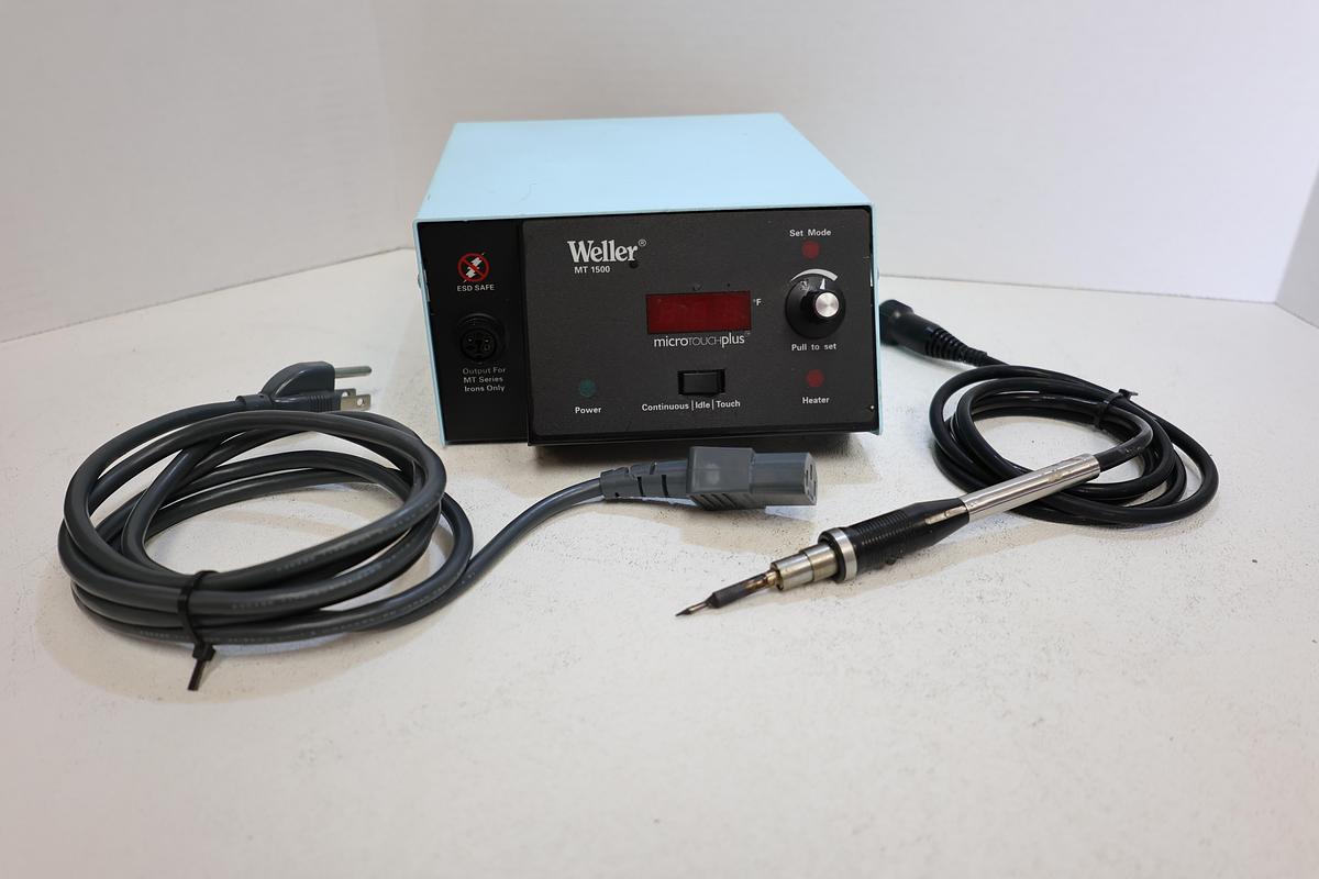 Used Weller MT1500 MicroTouch Plus Soldering Station w/ I-040 Iron Tested