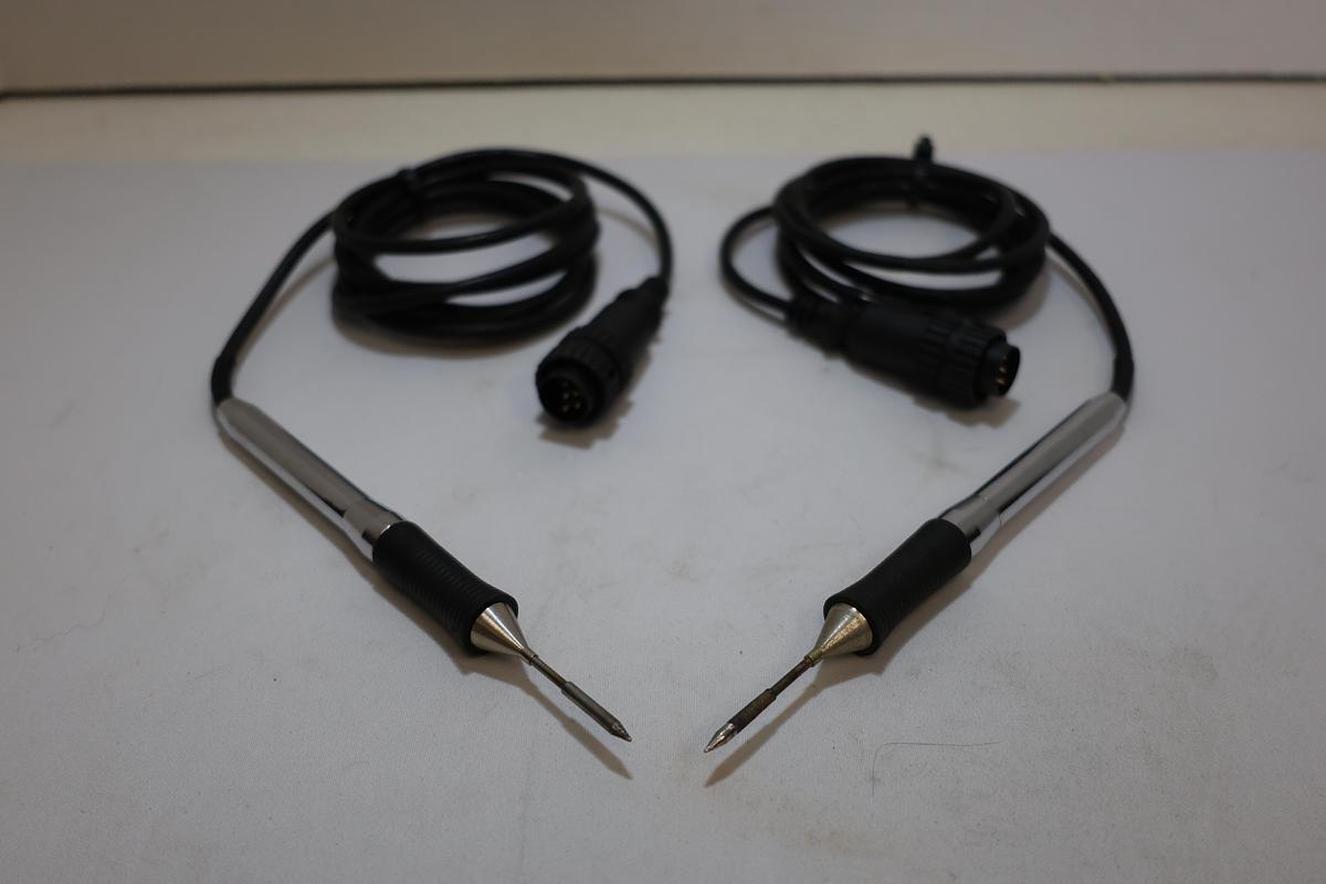 Used Lot of 2 Industrial Soldering Iron Handpieces w/ Tips 5-Pin Connector