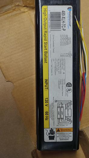 Universal 480-XLH-TC-P High Output Rapid Start Ballast 120V 60Hz GH502