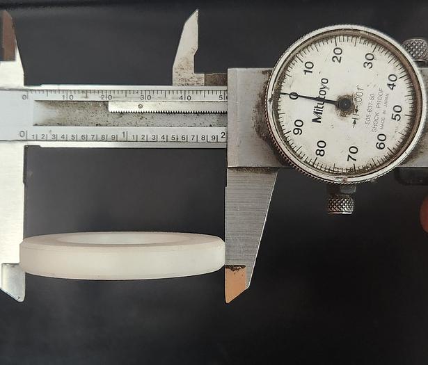 Used Nylon Spacers (lot of 22) - 1.370" ID, 2" OD, .385 THK - GHA-132