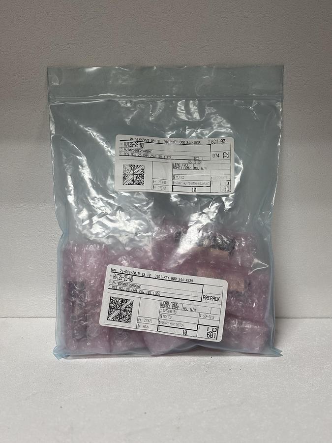 Used (LOT OF 6) Vishay Huntington AVT02506E25R00KE Adjustable Power Resistor GHGC-4 