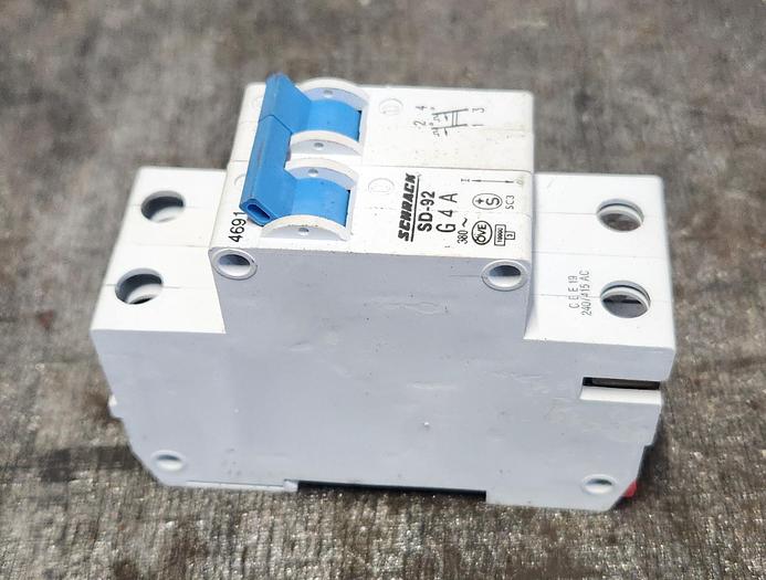 Used Schrack SD-92-G6A Miniature Circuit Breaker - Used - GHB-68-A2