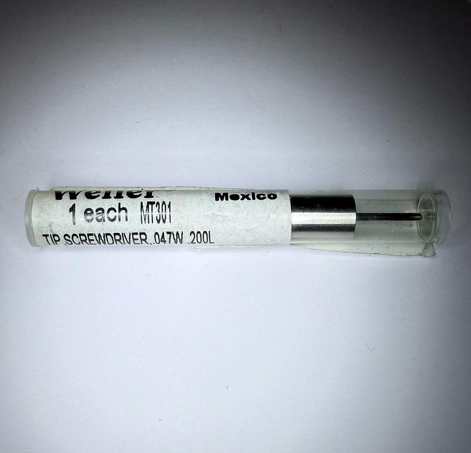 Used Weller MT301 Screwdriver Solder Tip, 1.19 x 0.63mm, for MT1500/MT1501 GHGC-8