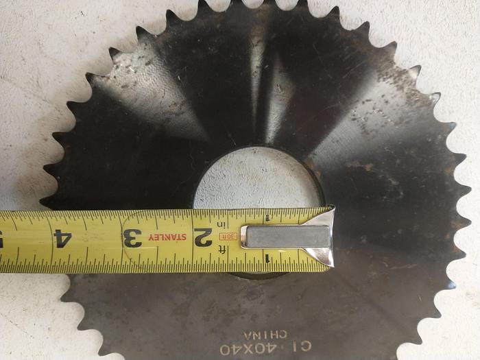 40X40 Weld-ON Sprocket 40 Teeth for #40 Roll Chain 2in id shaft 6.5in OD GH601