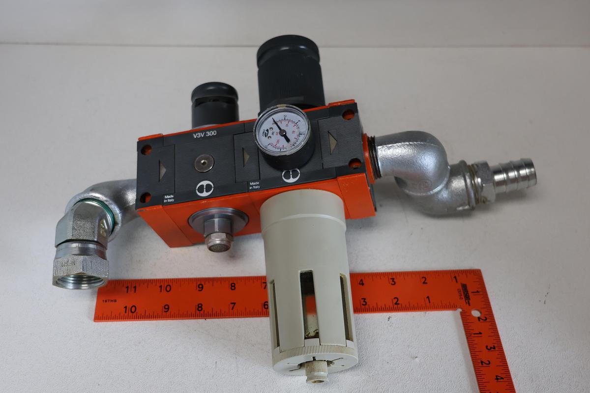 Used Metal work Pneumatic FR 300 20 Filter Regulator 0-12 bar GHA-189