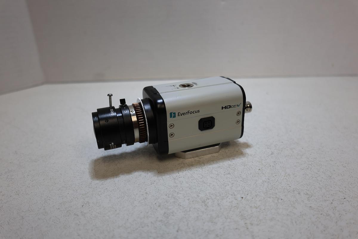 Used EverFocus EQH5102 HD CCTV Box Camera Sony 3.5mm F1.4 Lens 2.1MP 1080p