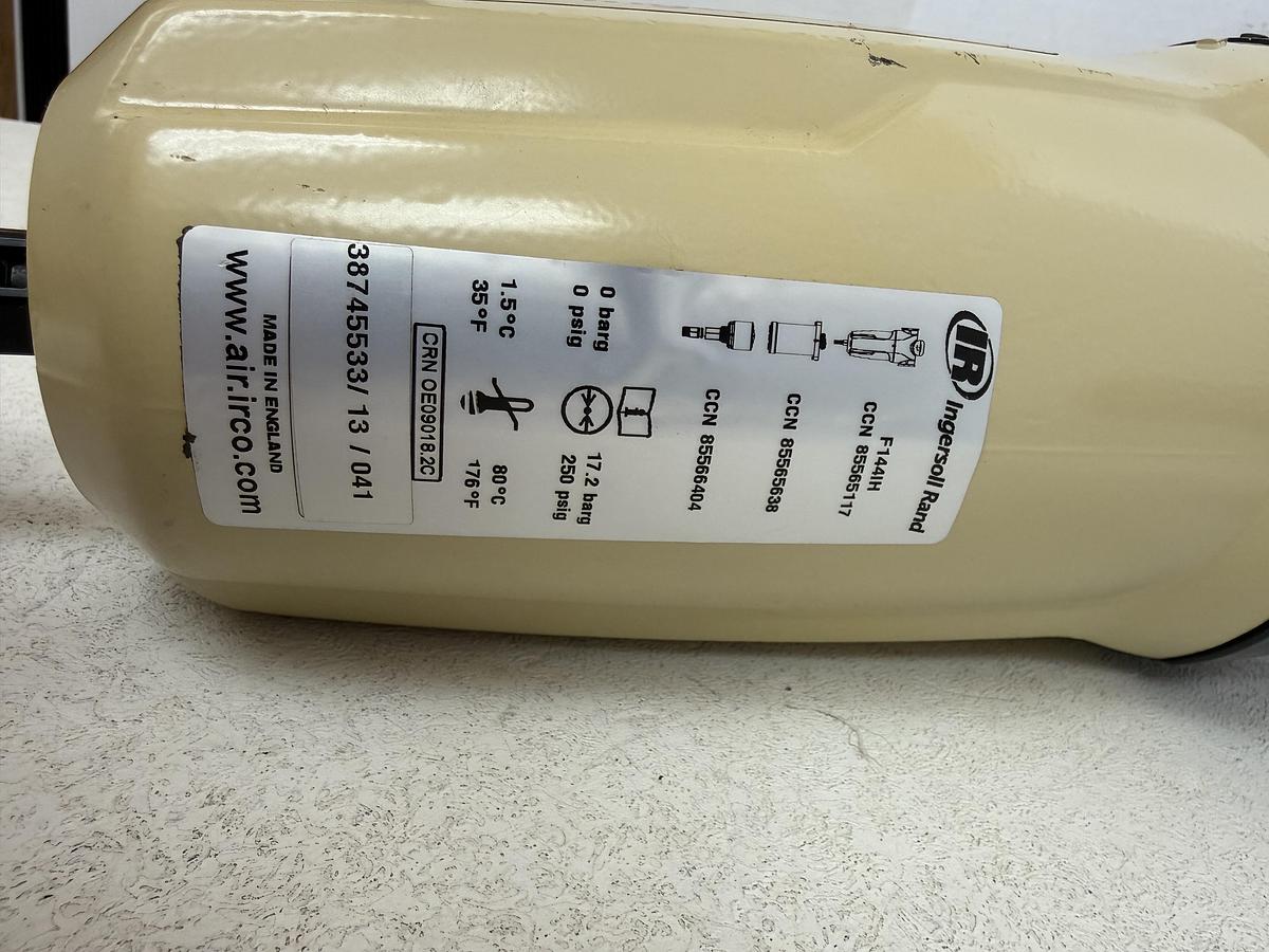 Used Ingersoll Rand 250 PSI High Efficiency Air Filter (85 CFM) Model: F144IH - GHB-52