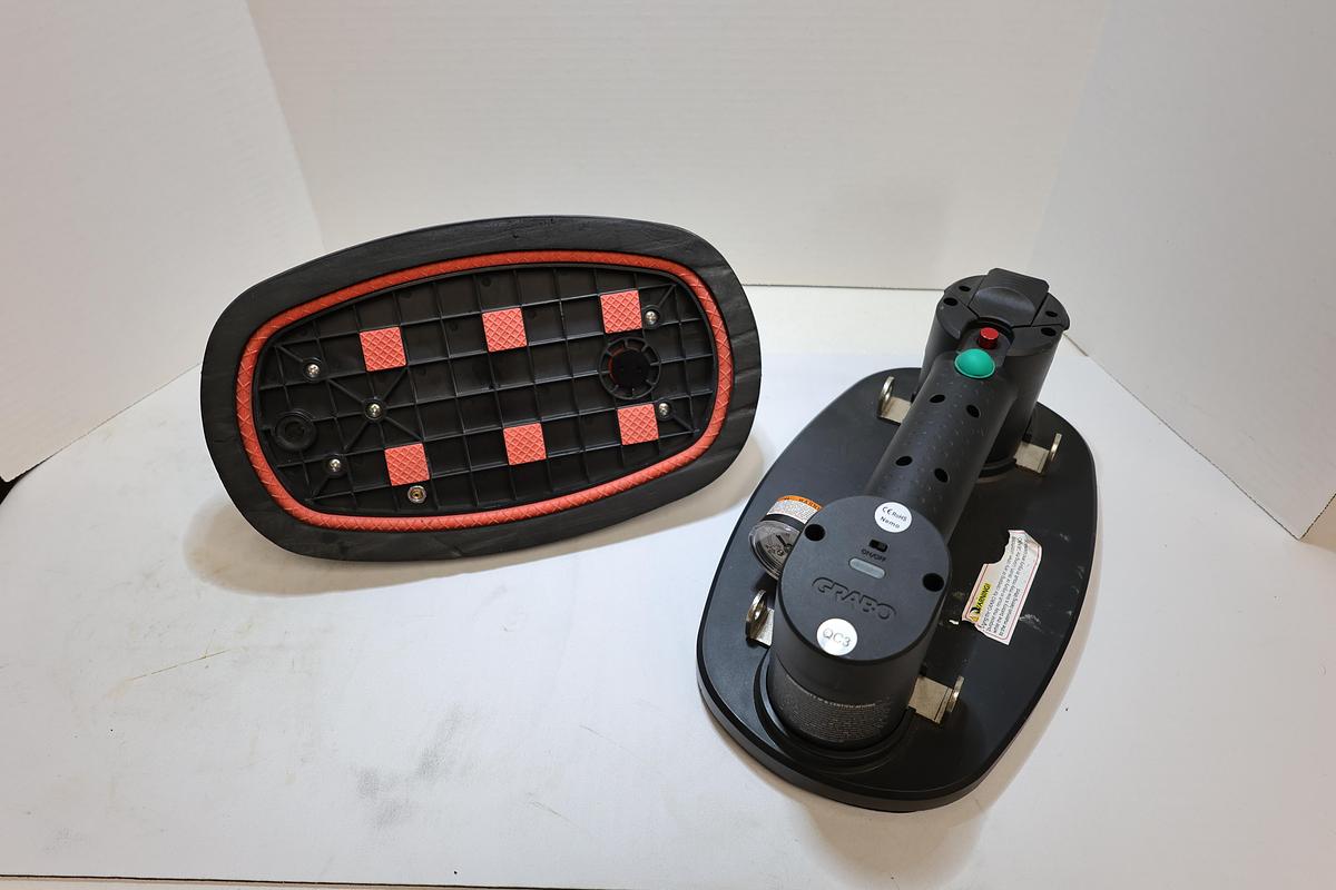 Used GRABO Cordless Electric Vacuum Lifter Suction Cups Lot of 2 Tested Working