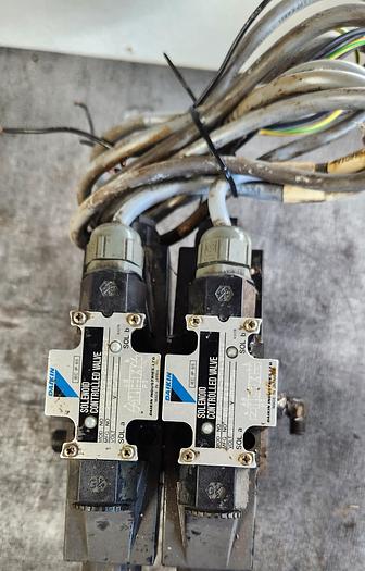 Used Daikin(2)Solenoid Controlled Valve K20-G02-2CA-20-E w/Throttle & Check Valve MT-02W-50 - GHA-158-C3