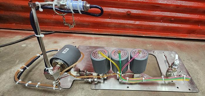 Used Ewal 4875404 3-Piece Pneumatic Actuated Valve Assembly W/Ball Valve & Transducer GHA-52