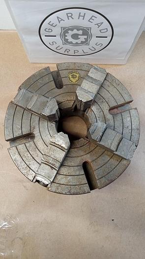 Used Bison 12 1/2" 4 Jaw D1-6 Mount Lathe Chuck GH301.5