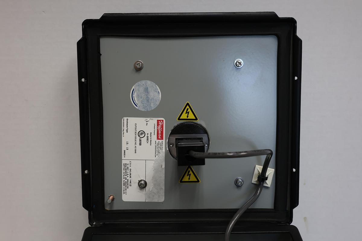 Used HOFFMAN A-808CH Electrical Enclosure with Keypad 8x8x4 Industrial Control Box GHA-43