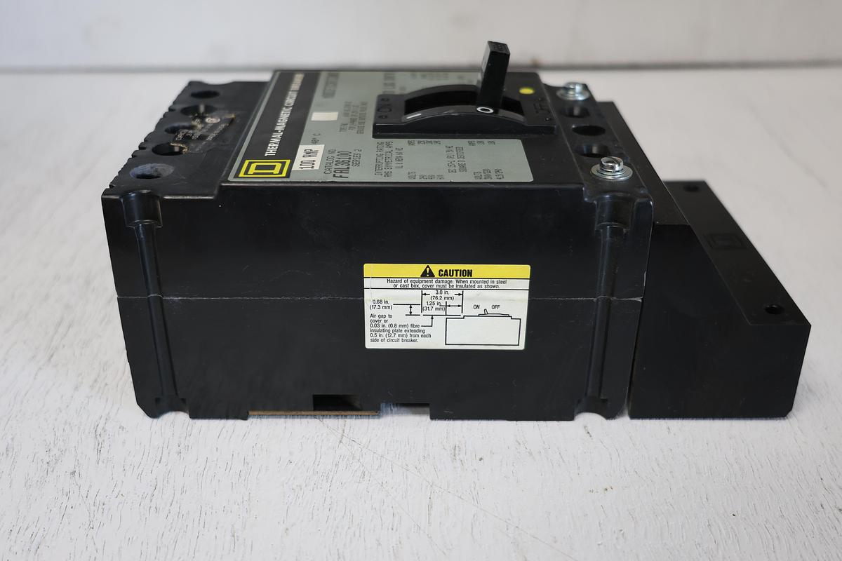 Used Square D FAL36100 Ser. 2 Thermal Magnetic Circuit Breaker 100A 3 Pole 600V GHA 181