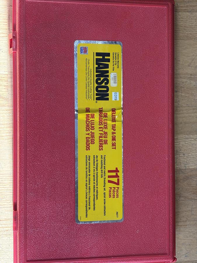 NEW Irwin Hanson 26377 117 Piece Master Tap and Die Set GHC-43