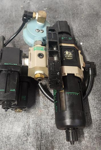 Used CKD W3000 Filter Regulator Ass'y w/L1000-8 Pneumatic Filters - GHB-47