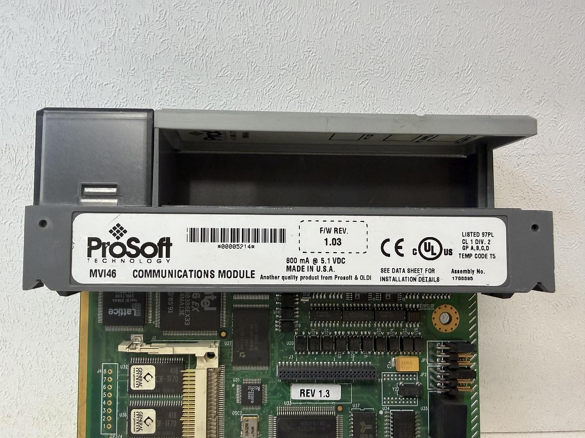 Used ProSoft MVI46 Communication Module PLC Interface Card SLC 500