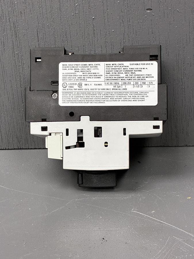 Used Siemens 3RV1021-1EA10 Motor Protection Circuit Breaker 3RV10 Series GHA-140