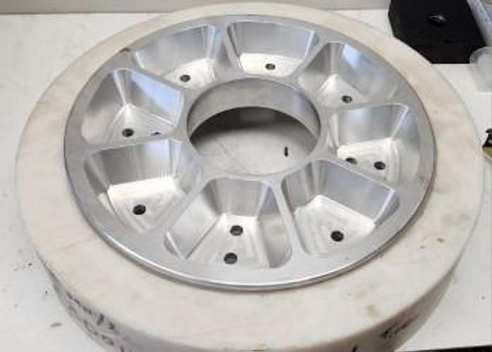 Used Custom Polyurethane Road Wheels 16.5" x 12 x 3.25" with Custom 13.5" Aluminum Rim - GHB-