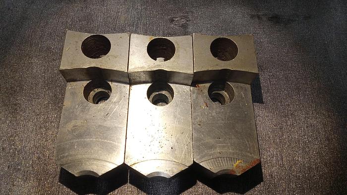 Used ALUMINUM SERRATED SOFT JAWS (set of 3)- GHA-30