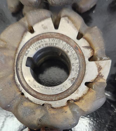 Used Lot of 6 - Assorted Sizes Used Concave Milling Cutters 3"-3-1/4" Diam - GHB-49