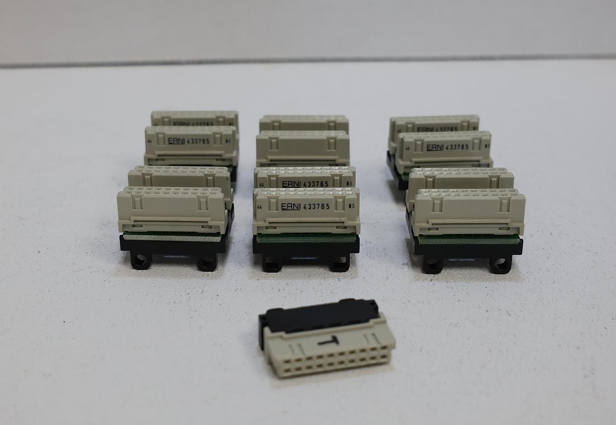 Used PILZ ERNI 433765 Safety Relay Connector Module PN 95425 Bus Connector Lot of 6