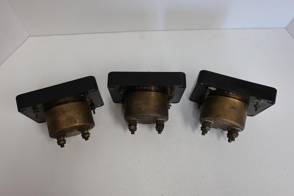 Used Vintage Analog Panel Meters Simpson Electric ICN 222410/ 222408/ 222409 SET OF 3