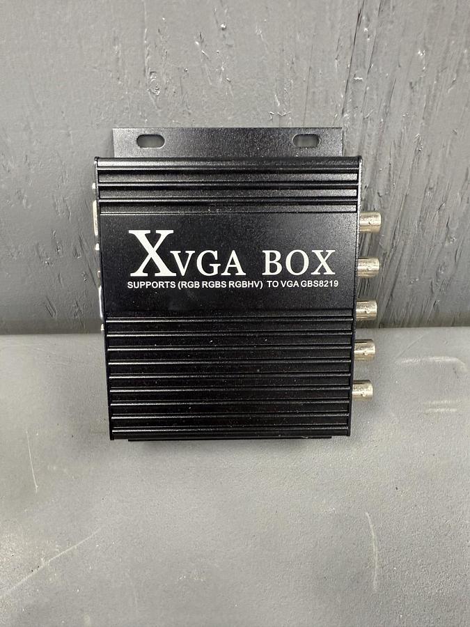 Used GBS-8219 XVGA Box EGA/CGA/RGBS/RGB/RGBHV/VGA Industrial Monitor Video Converter GHA-22