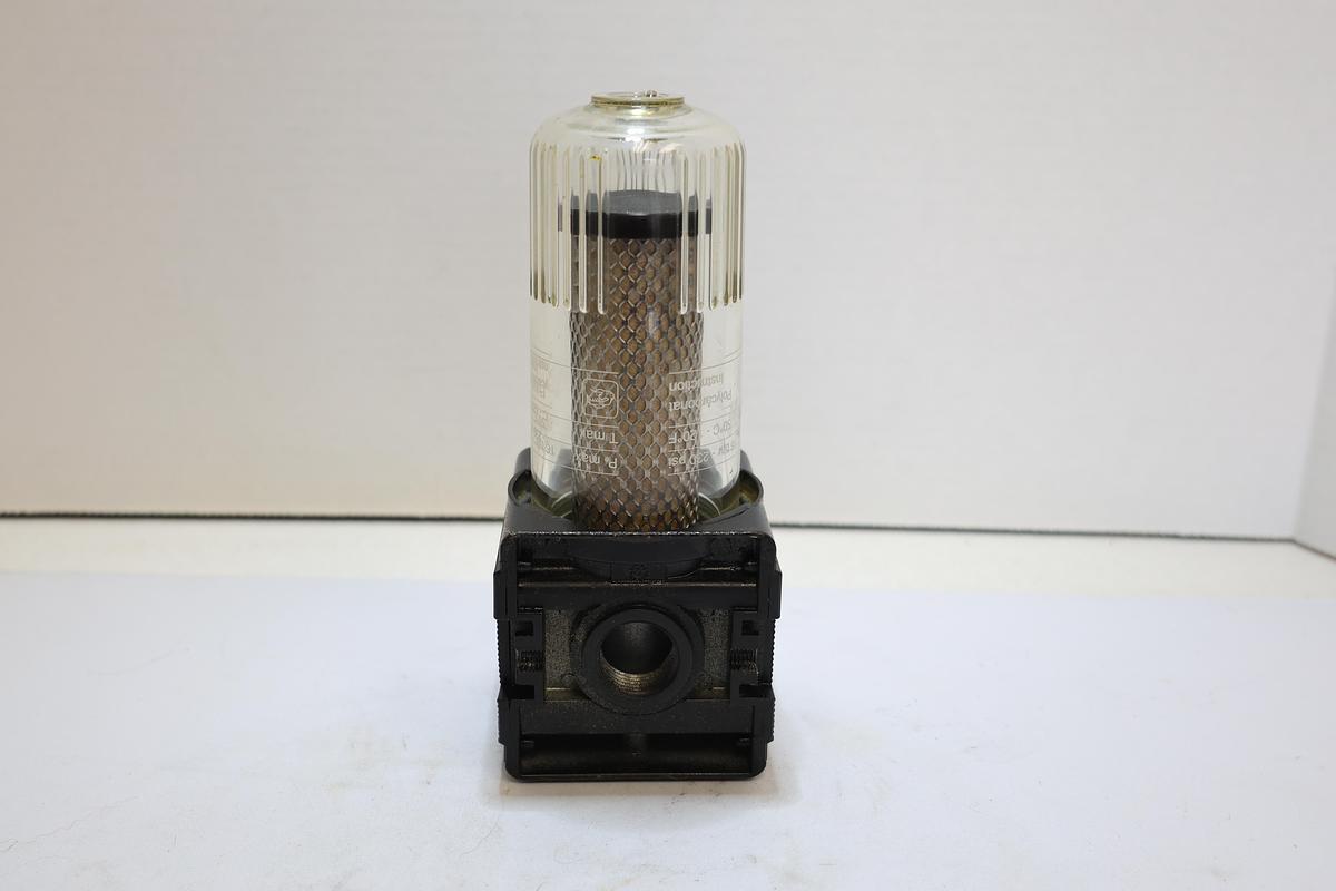 Used Bosch Rexroth 0821303531 Pneumatic Air Filter Assembly – 230 PSI, 1 Micron – Used