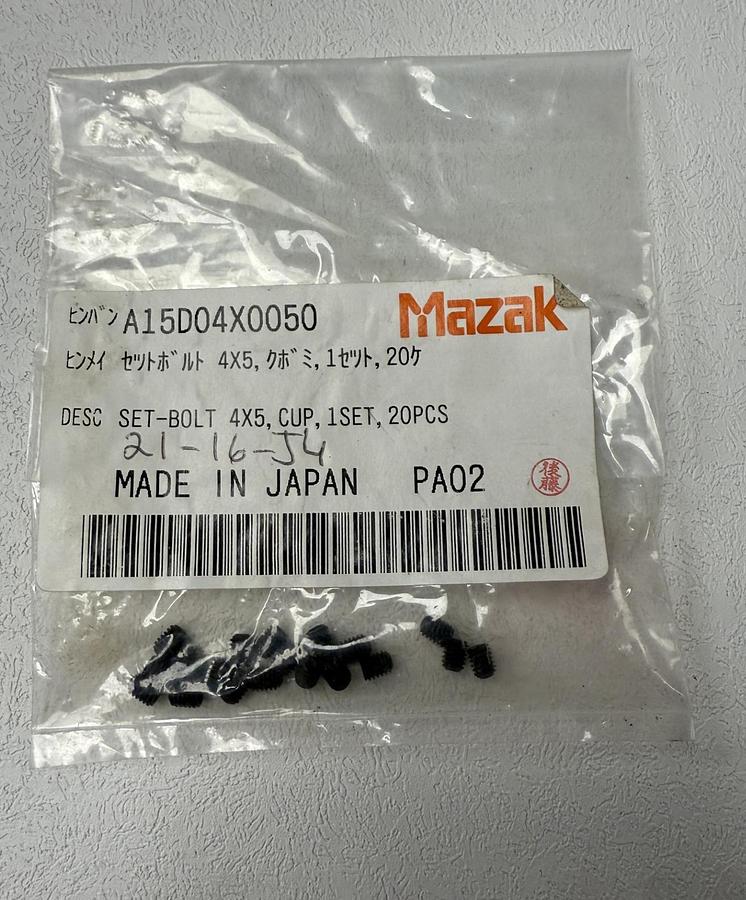 Used Mazak A15D04X0050 Set-Bolt 20PCS GHC-29
