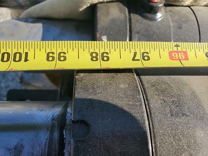 Used 5" Bore 3" Shaft 92" Stroke Welded Hydraulic Cylinder New Big Ram