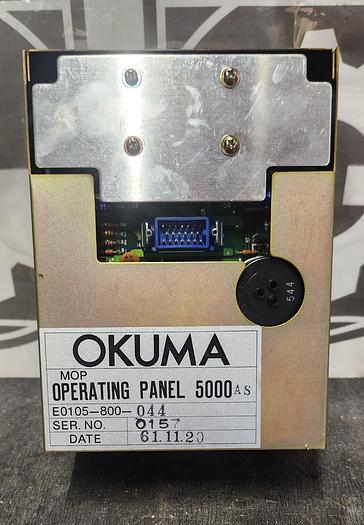 Used Okuma E0105-800-044 MOP Operating Panel 5000 AS - GHB-74