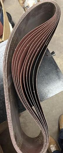 Used 10 Pcs 6"X48" 80 Grit 3M CubitronII 947A Belt Sander Sandpaper - GHB-73