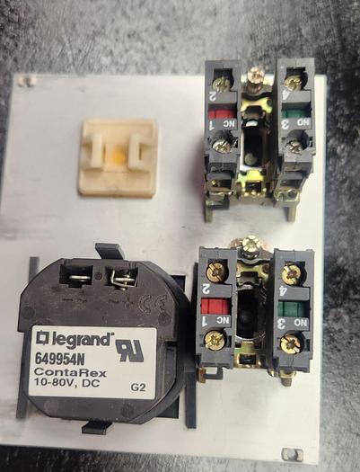 Used Salvagnini P-42525 Start/Stop Panel with Legrand 649954N Hour Meter - GHB-74