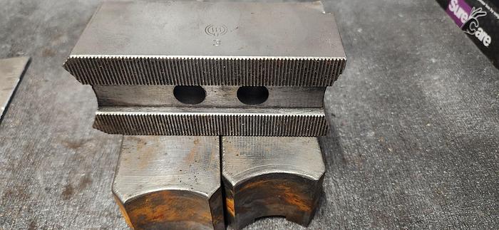 Used ALUMINUM SERRATED SOFT JAWS (set of 3)- GHA-30