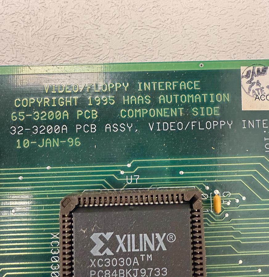 Used HAAS Video/Floppy Interface 65-3200A PCB 32-3200A REV-F GHC-29