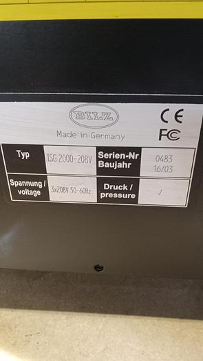 Used Bilz ISG 2000 ThermoGrip Toolholder Heat Shrink Unit W/ Toolholders GH505