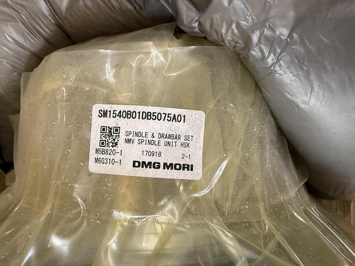 Used DMG Mori Spindle and Drawbar Set NMV Spindle Unit HSK SM1540B01DB5075A01 