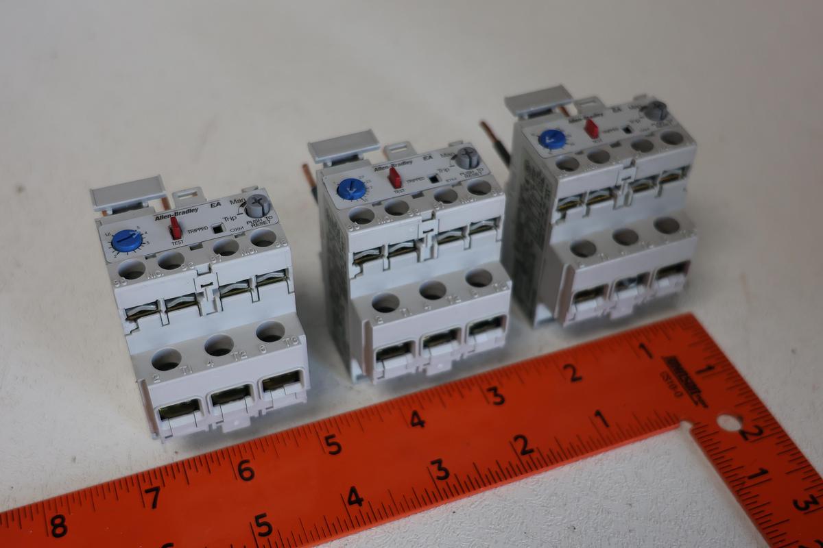 Used (LOT of 3) Allen Bradley 193-EA2DB Series B Motor Protection Overload Relay 1-2.9A GHA 182