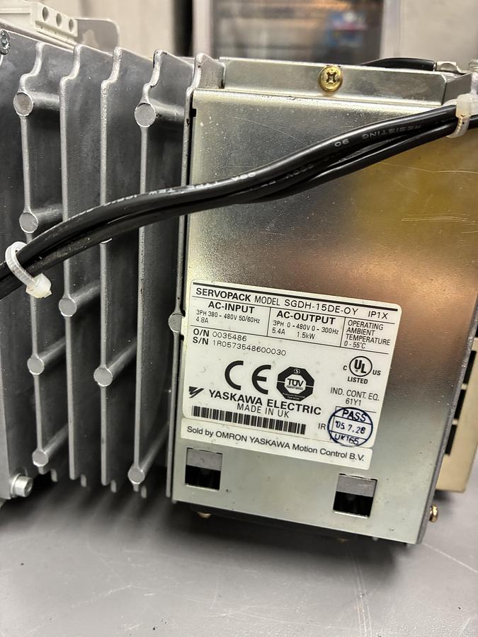 Used  Yaskawa SGDH-15AE-OY Sigma II Servo Drive – 1.5kW, 200V, Digital AC Servo Amplifier GHC-38