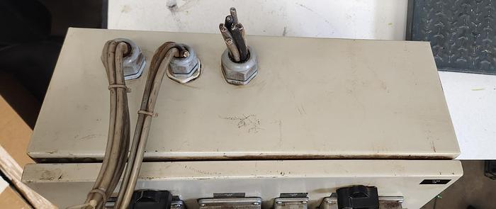 Used 20x12x8 Electrical Box 4 Encl. Gland Plate w/16 SS Connector 16 Pin Male 600 V - GHB-88
