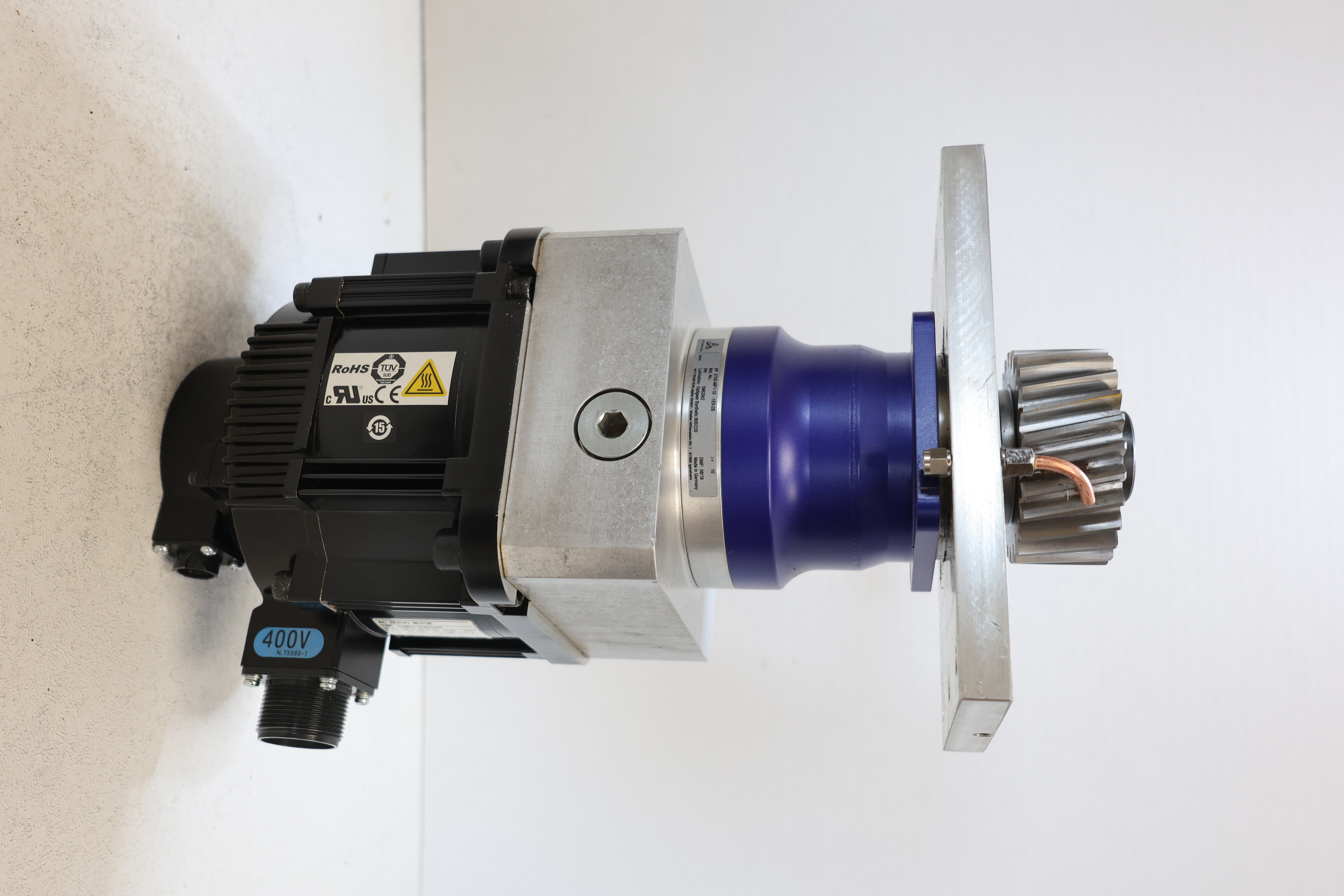 Used Yaskawa SGMGV-09D3A6F Servo Motor Wittenstein SP 075S 10:1 Gearbox