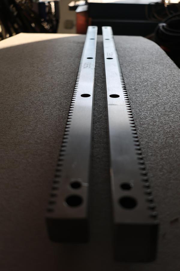 Used Molinati SRL CNC Precision Gear Rack Pair 35.5" P/N 23843836 Used