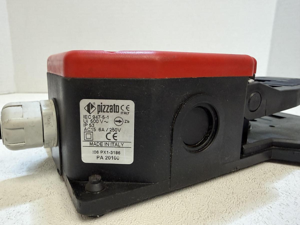 Used Pizzato PX1-3186 Industrial Foot Pedal Switch AC15 6A/250V IP53