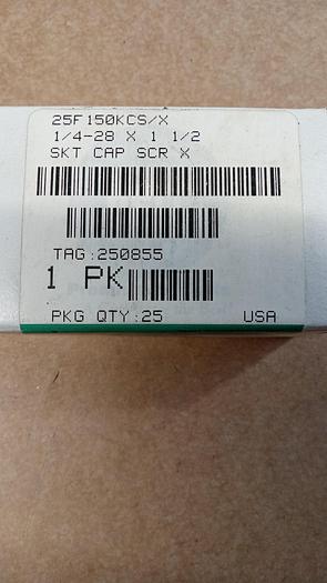 Kerr Lakeside 25F150KCS/X Socket Head Cap Screw 1/4-28x1 1/2" 25pcs GH201