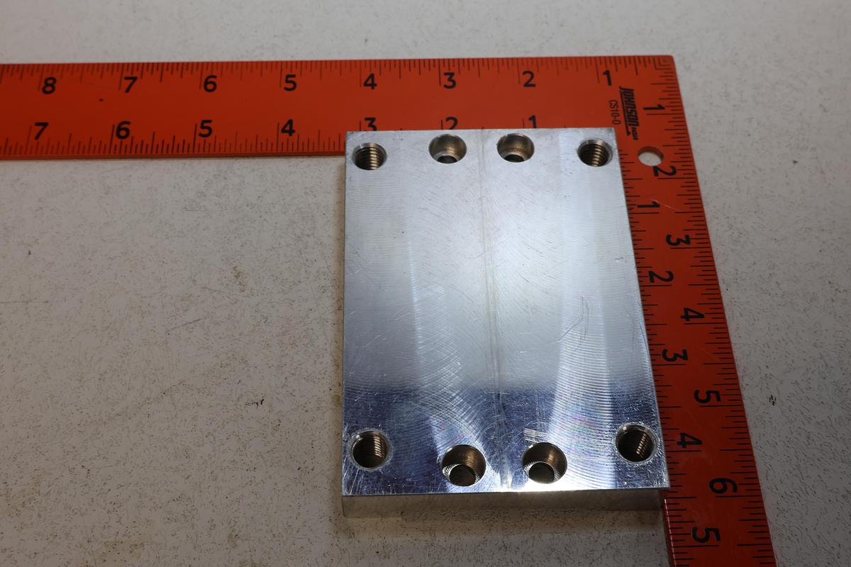 Used Aluminum Mounting Plate 1/2" Thick Linear Motion Pneumatic Cylinder SMC Metal Work GHA-186