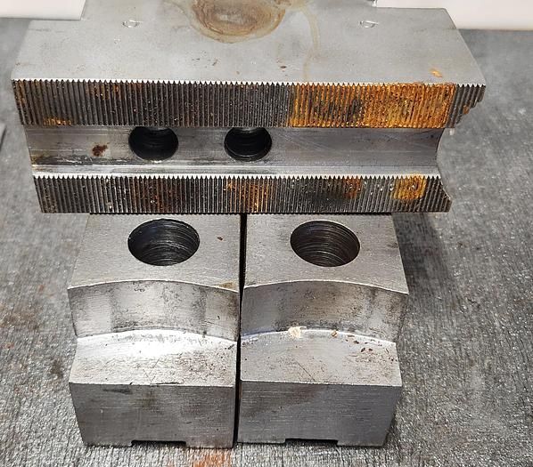 Used ALUMINUM SERRATED SOFT JAWS (set of 3)- GHA-30