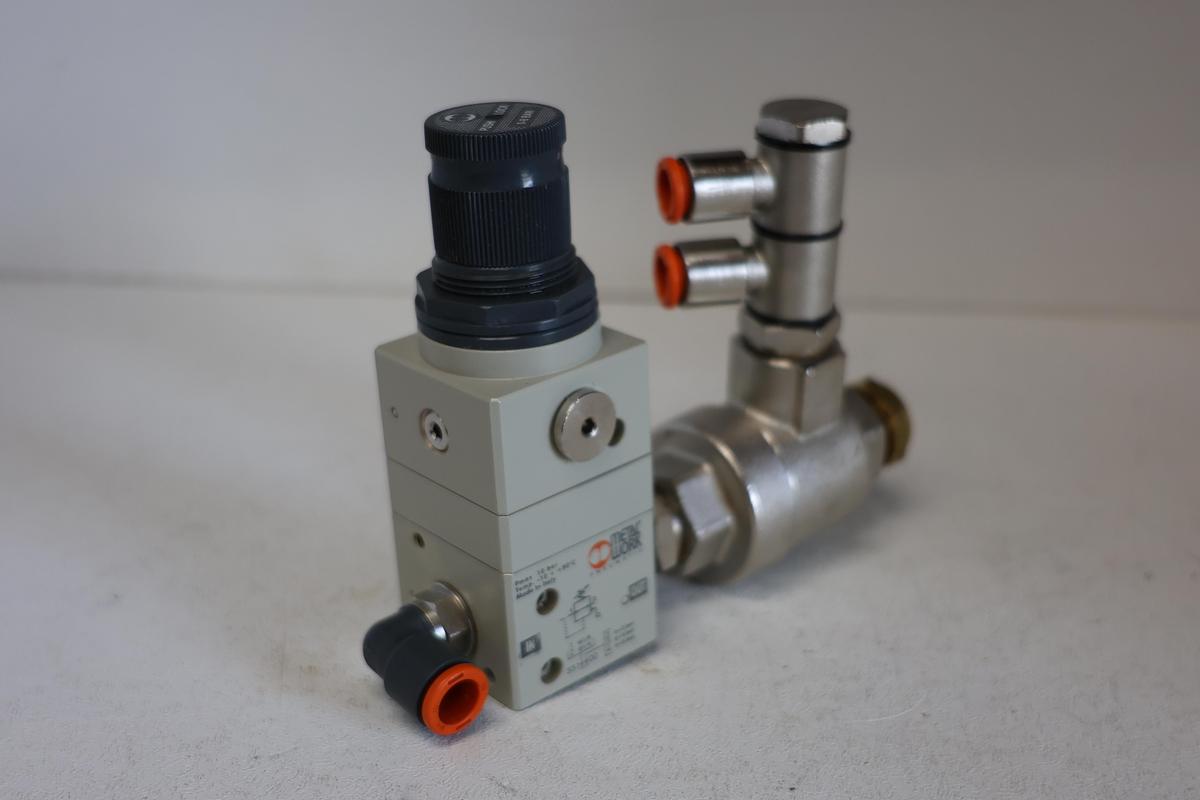 Used Metal Work Pneumatic 5512400 GS 1/4' Precision Pressure Regulator Series 70 Valve (145 psi)10 bar GHA-189