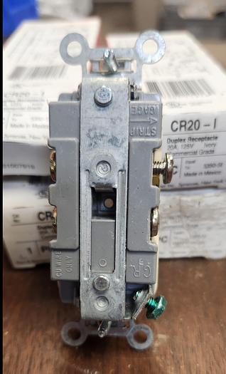 Pass & Seymour Ivory Receptacle Outlet Duplex CE20-I 20A 125V (Lot of 4)- GHB-70