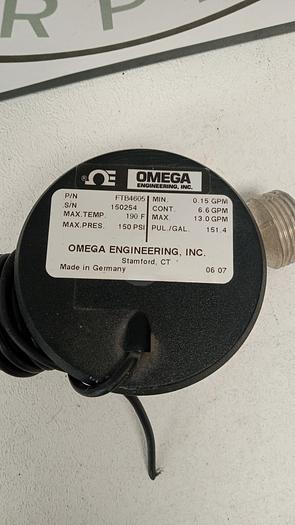 Used OMEGA FTB4605 Flow Meter 150PSI GHA30