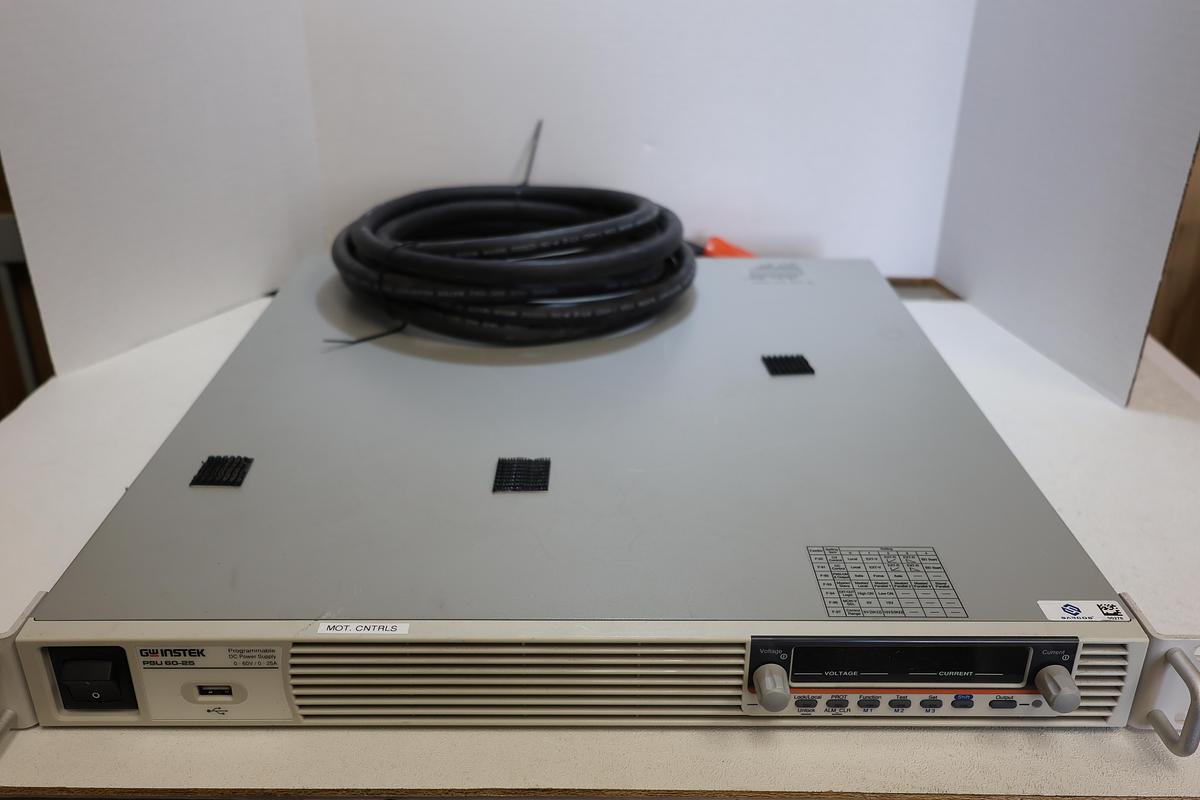 Used GW Instek PSU 60-25 Programmable DC Power Supply 0-60V 25A Rack Mount